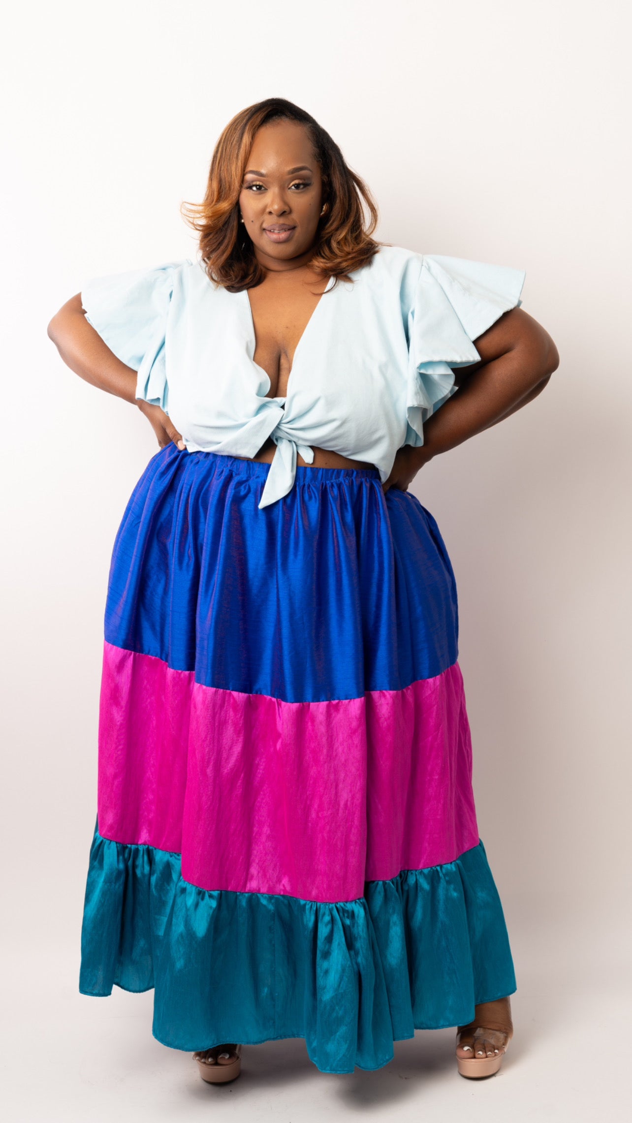 "Bonnie" Gathered Maxi Skirt