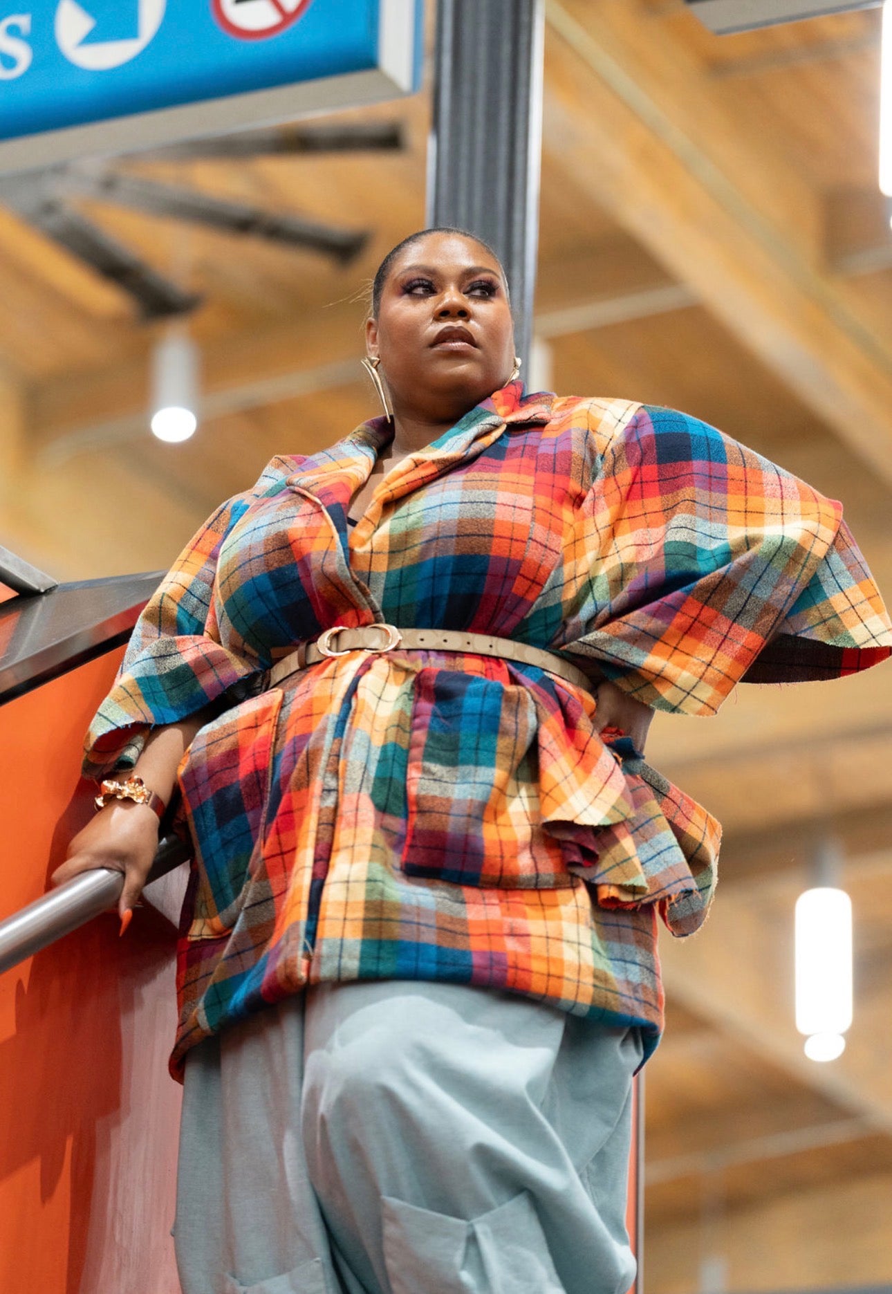 The Plaid Empress Blazer Dress