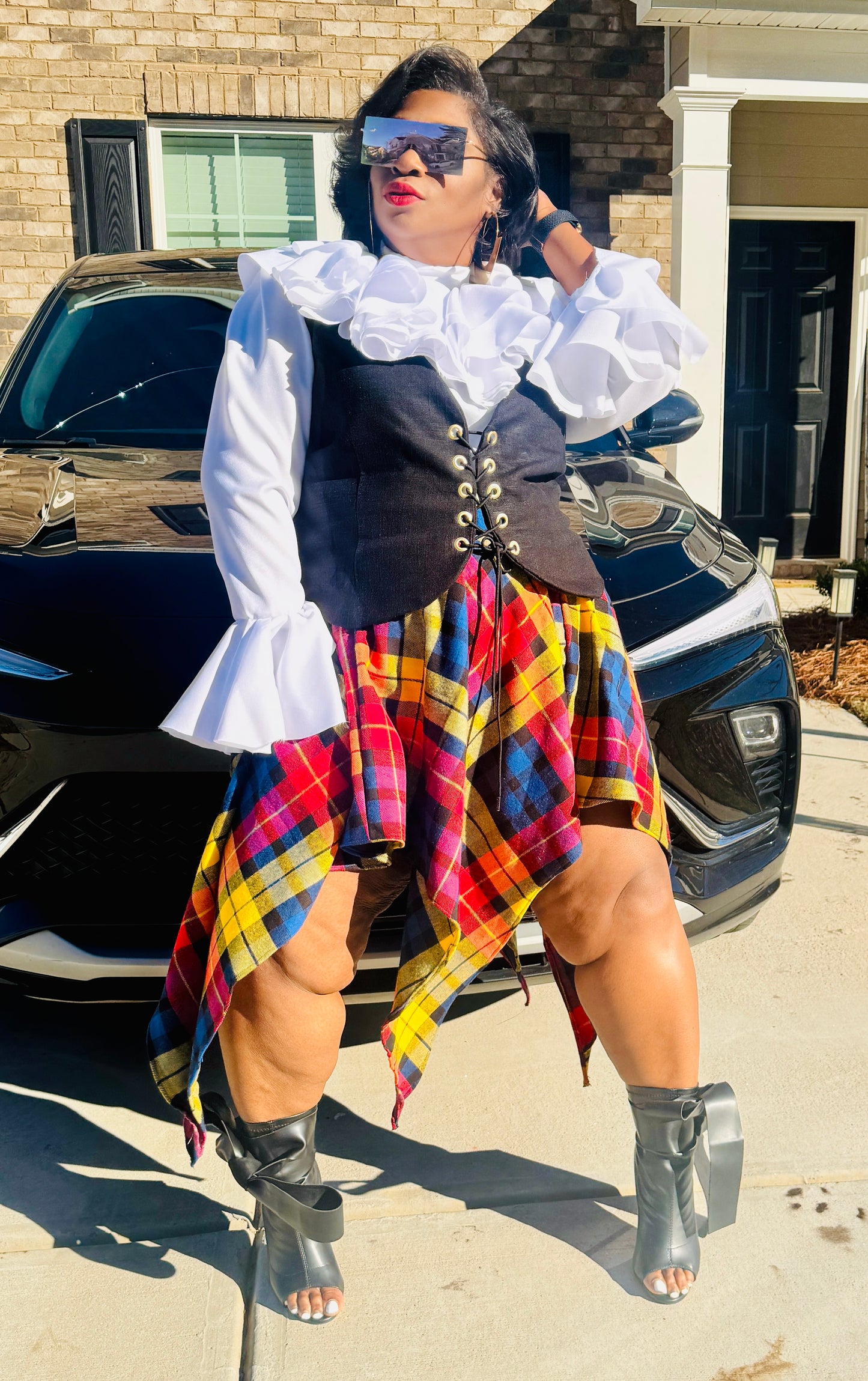 Laced Authority Corset Vest