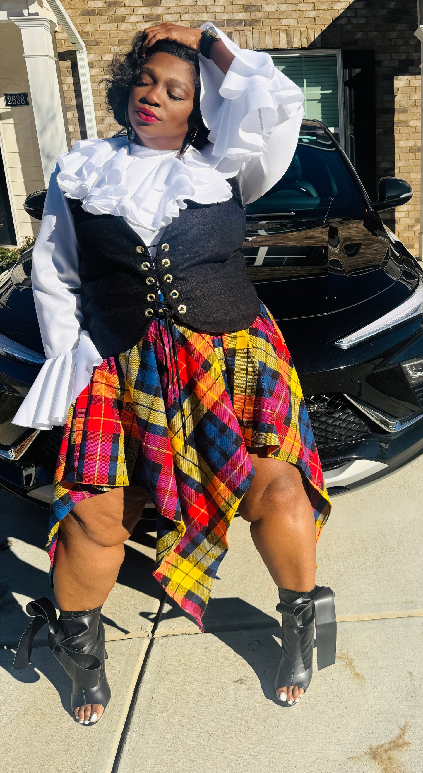 Laced Authority Corset Vest