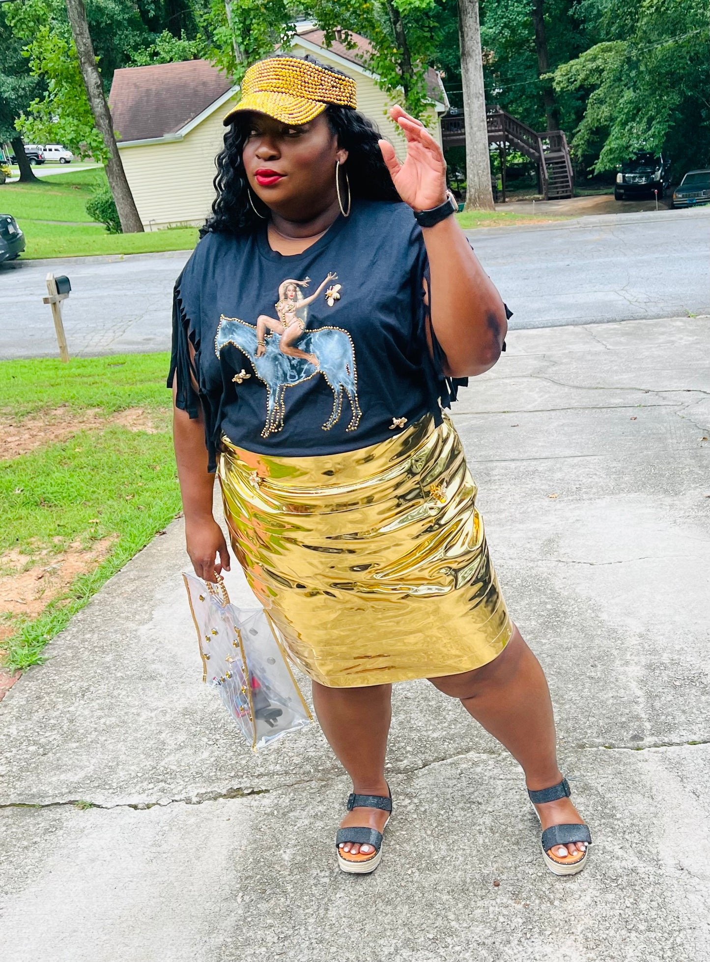 Gold Skirt - Size 26