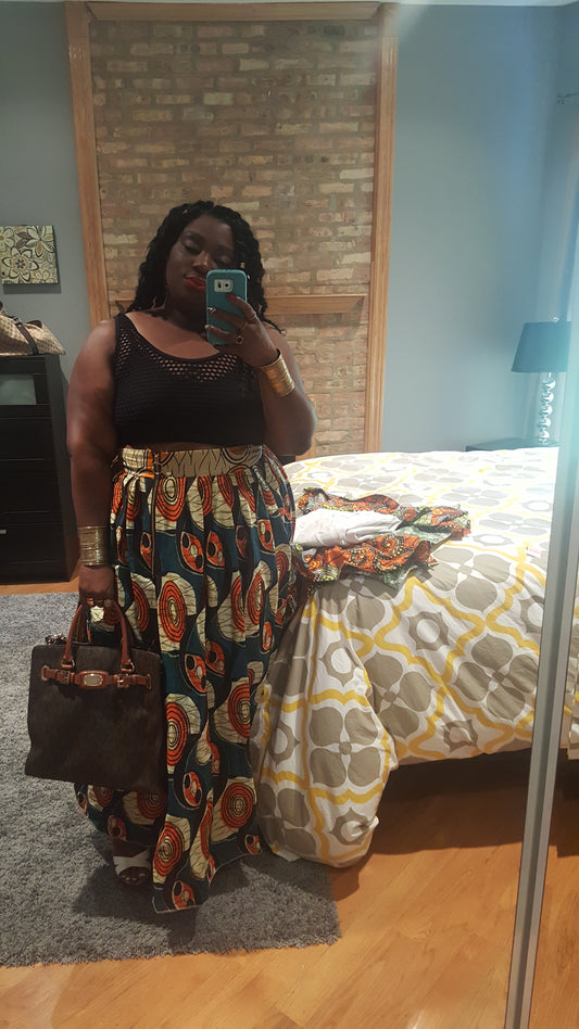 Open Split Maxi Skirt - Size 20